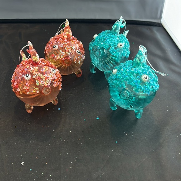 Set of four fish ornaments🎄 - Picture 1 of 6